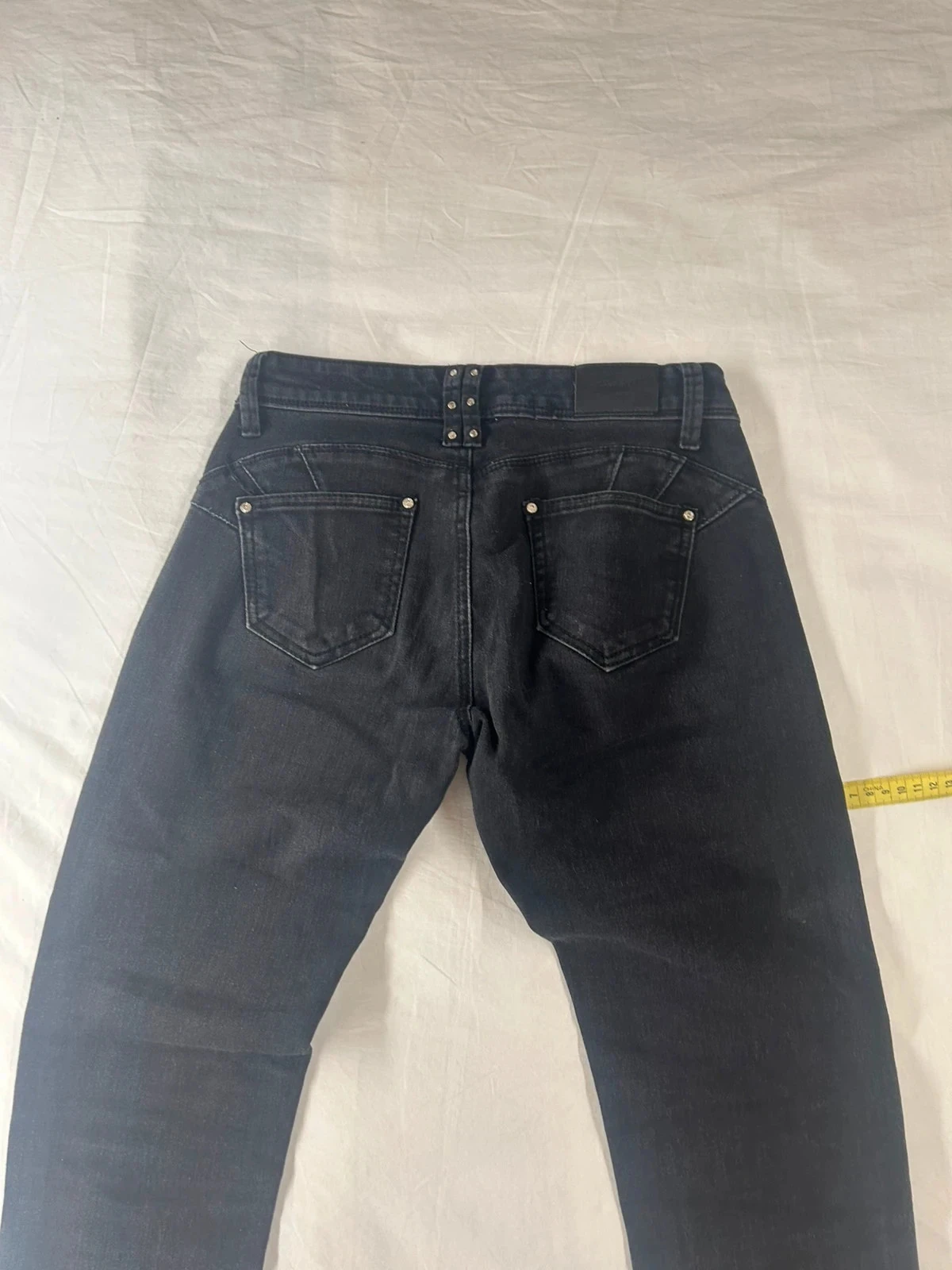 Jean de cintura alta negro miss rj vintage – photo 10